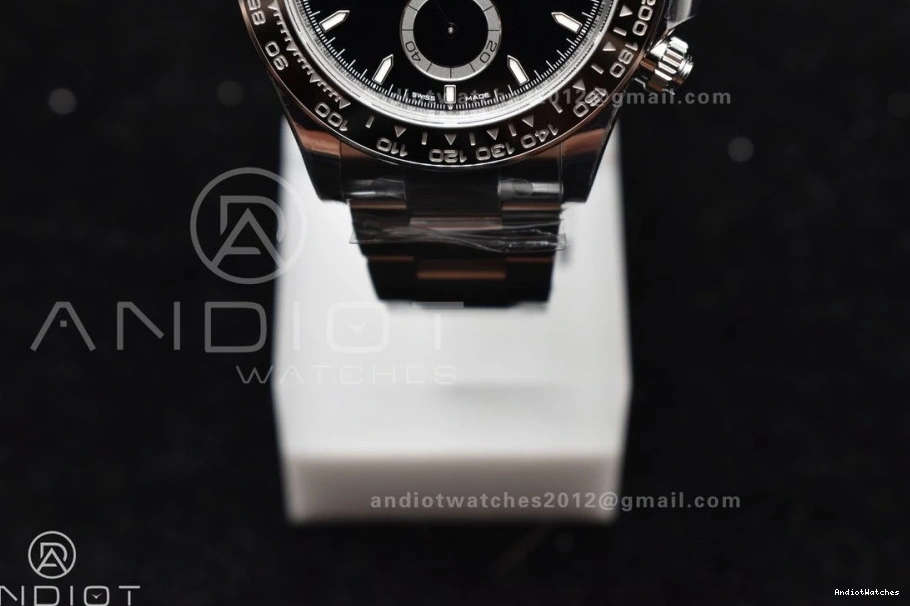 Elegant Steel Rolex Daytona Black SL4801 Factory Movement Dial in 1051 904L SBF VS 1:1 126500 0205